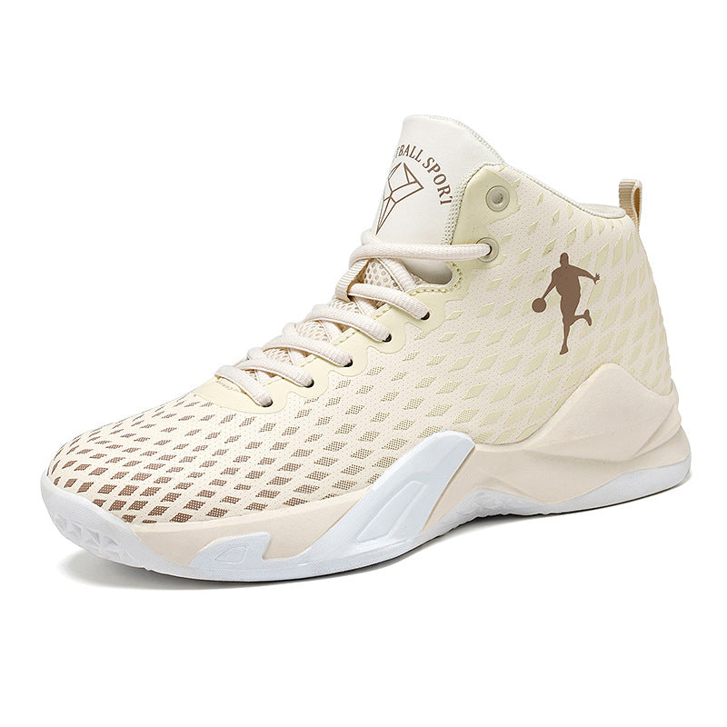 Men's and Women's High-Top Plaid Basketball Sneakers