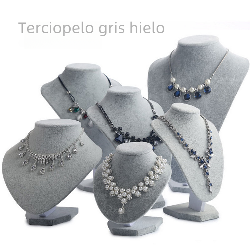 Velvet Jewelry Display Stand for Necklaces and Accessories