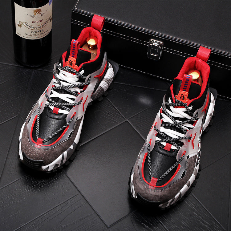 Fashionable Thick-Soled Men's High-Top Sneakers