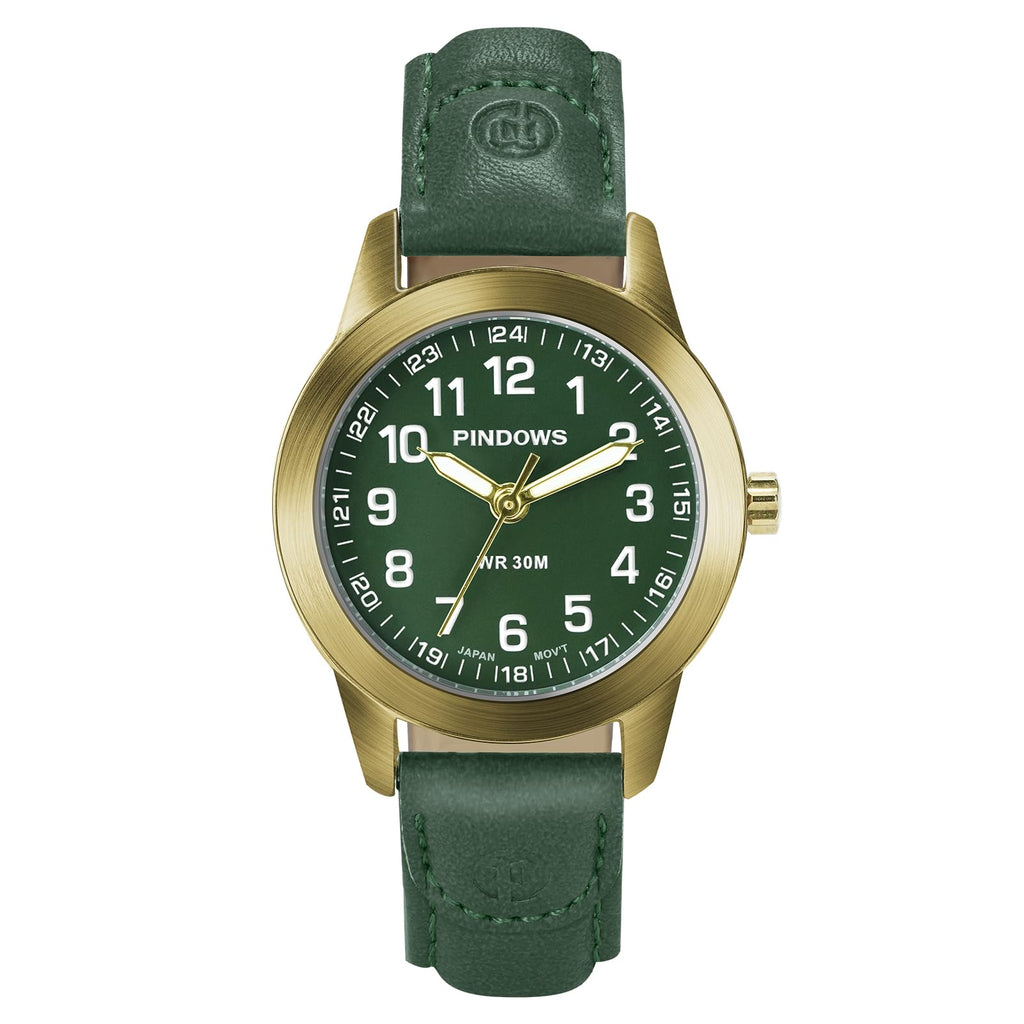 PINDOWS Watches for Women Classic Business Analog Quartz Small Ladies Watches 3ATM Waterproof Fashion Dress Watch with Easy-to-Read Luminous Dial