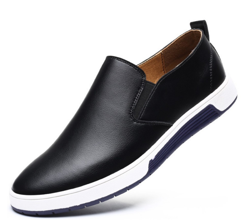 Men's Black Leather Business Formal Work Shoes
