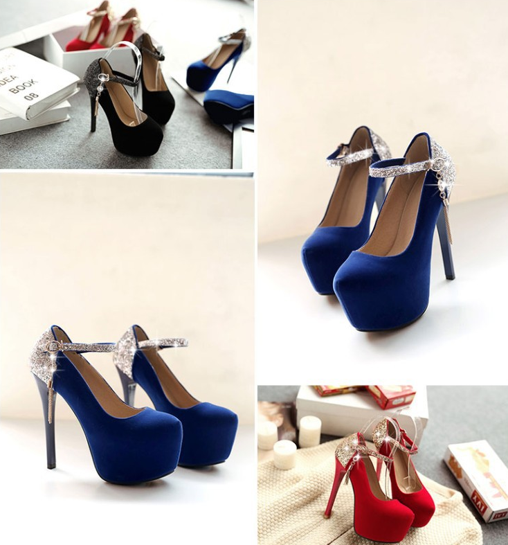 Women's High Heels - Waterproof Stiletto Wedding Shoes