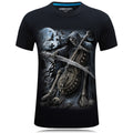 Men's 3D Printed Cotton Short Sleeve T-Shirt