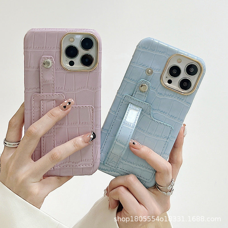 Crocodile Pattern Card Holder Case for iPhone 13 Pro Max