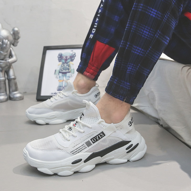 Men's Breathable Mesh Sports Shoes - Dad Sneakers