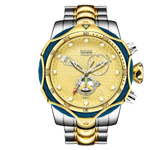 Men's Quartz Watch with Steel Band