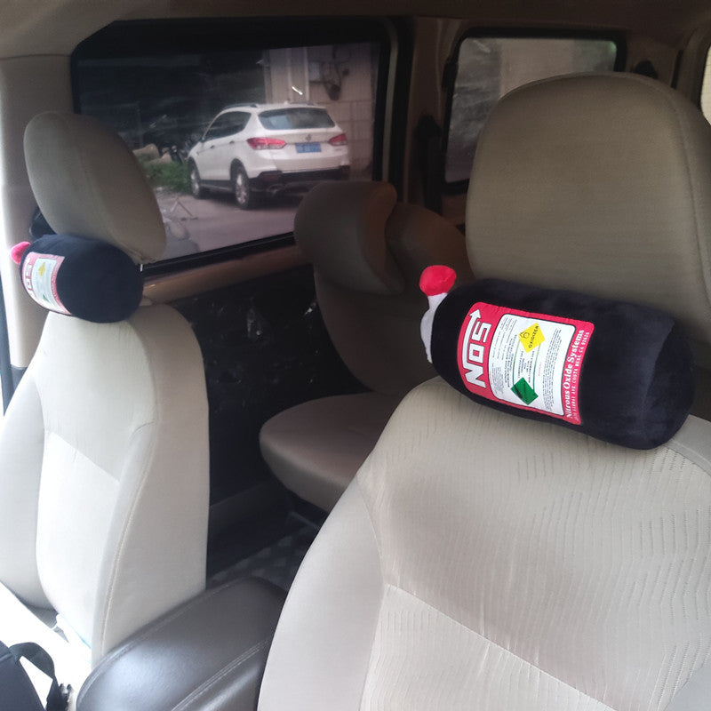 Car Supplies Pillow and Waist Cushion Headrest Set