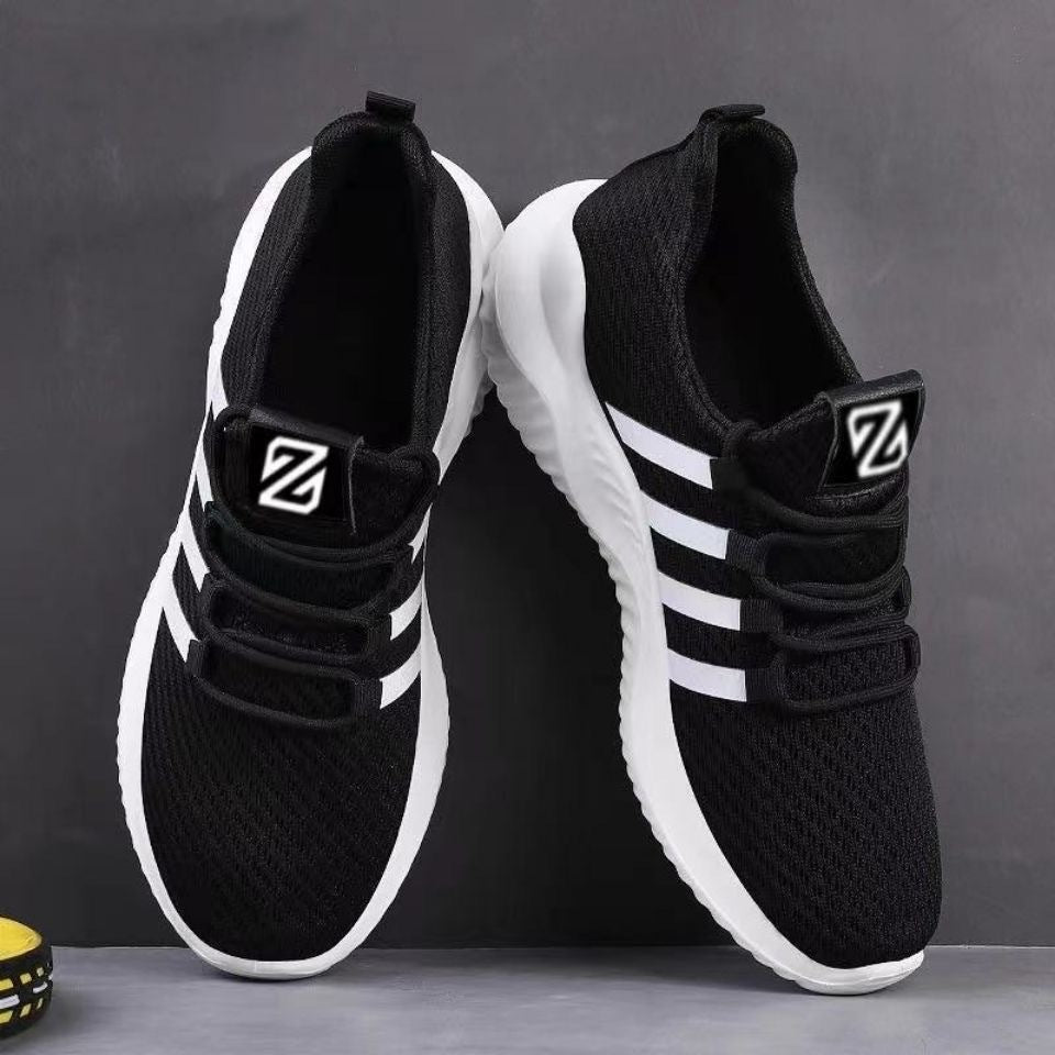 Men's Casual Breathable Lace-Up Mesh Sneakers for Outdoors
