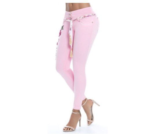 Embroidered Slim Fit Jeans