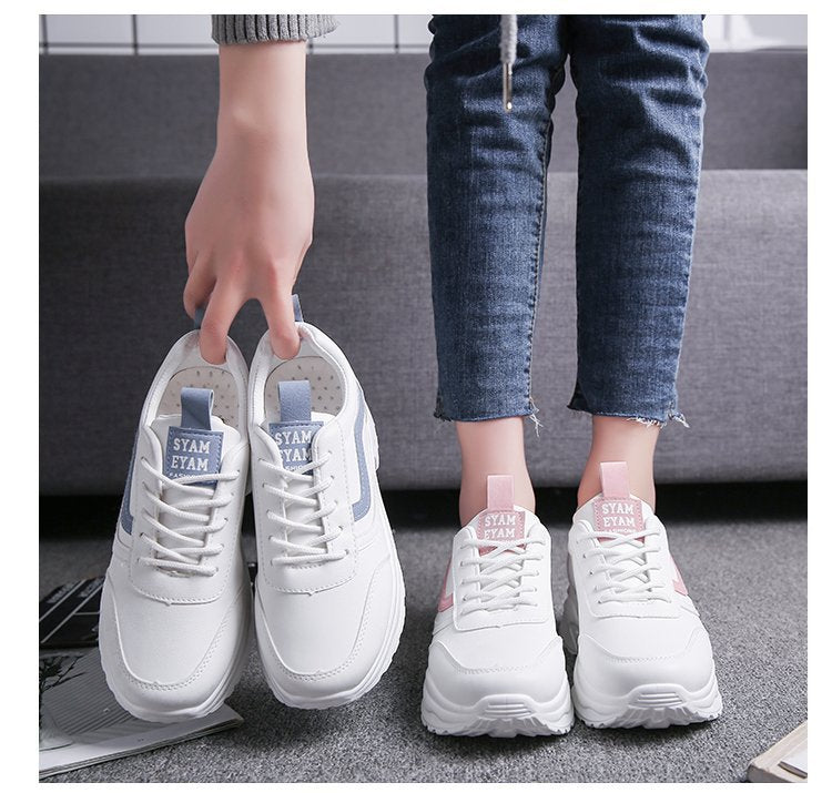 Trendy Autumn Dad Sneakers - Versatile Thick Sole Shoes