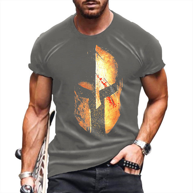 Men's 3D Printed Retro Knight Long Sleeve T-Shirt