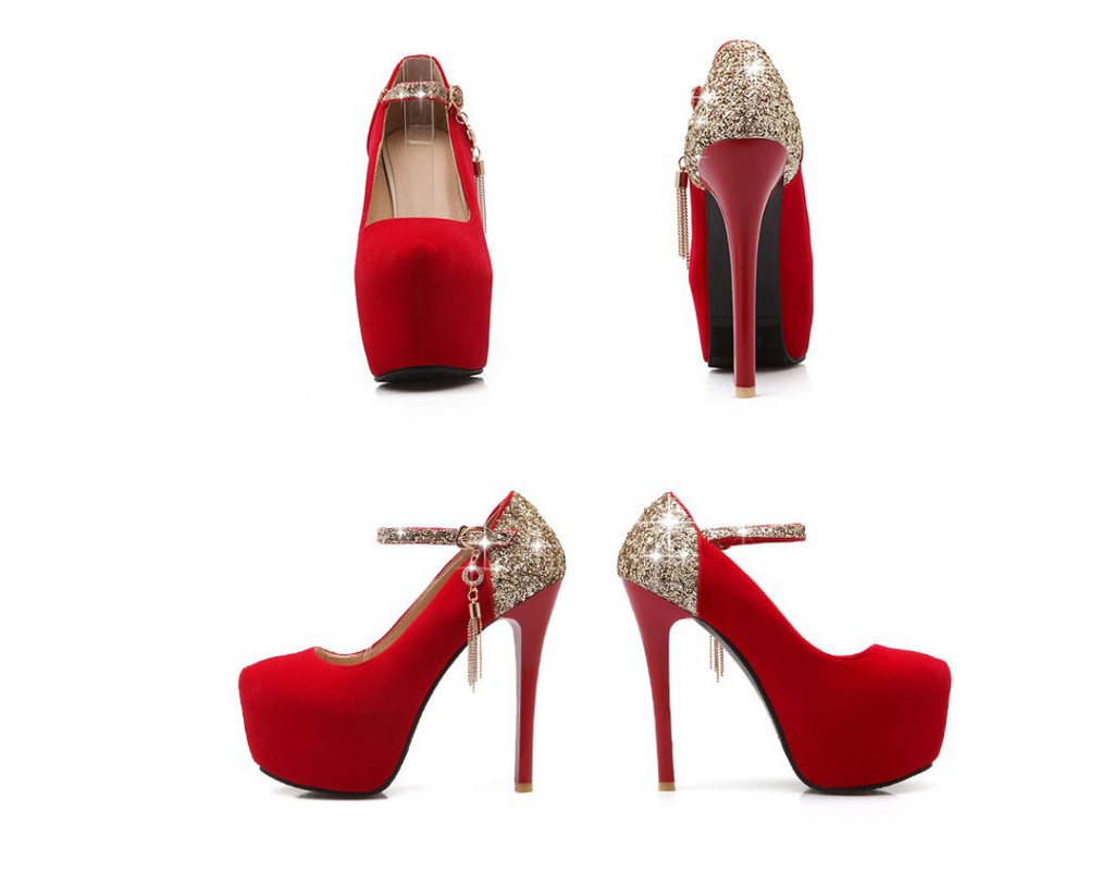 Women's High Heels - Waterproof Stiletto Wedding Shoes