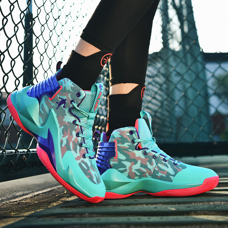 Summer High-Top Mesh Basketball Shoes for Students