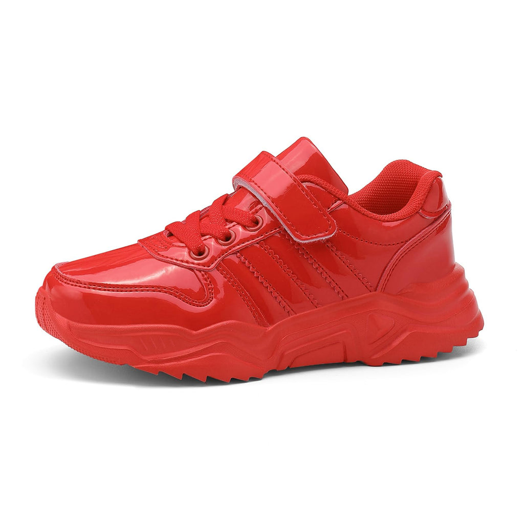 DVTENI Unisex-Child Red Boys Girls Shoes Antiskid Tennis Sneakers Outdoor Casual Kids Shoes Running Shoes(Toddler/Little Kid/Big Kid)