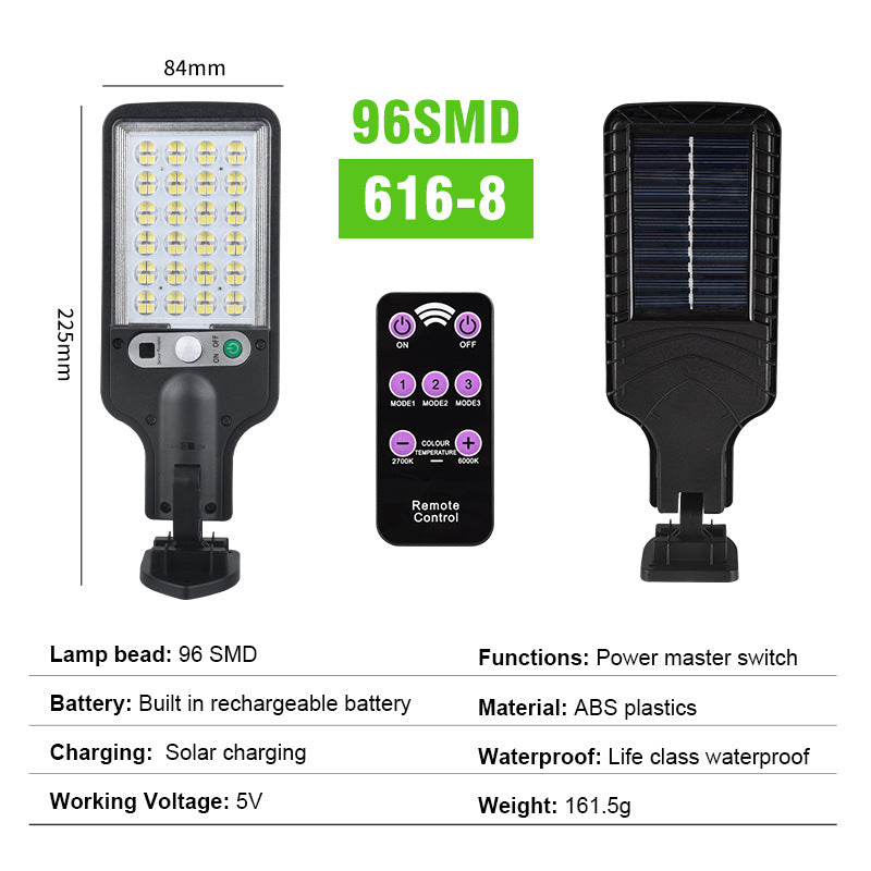 Outdoor Aluminum Solar Sensor LED Garden Wall Light