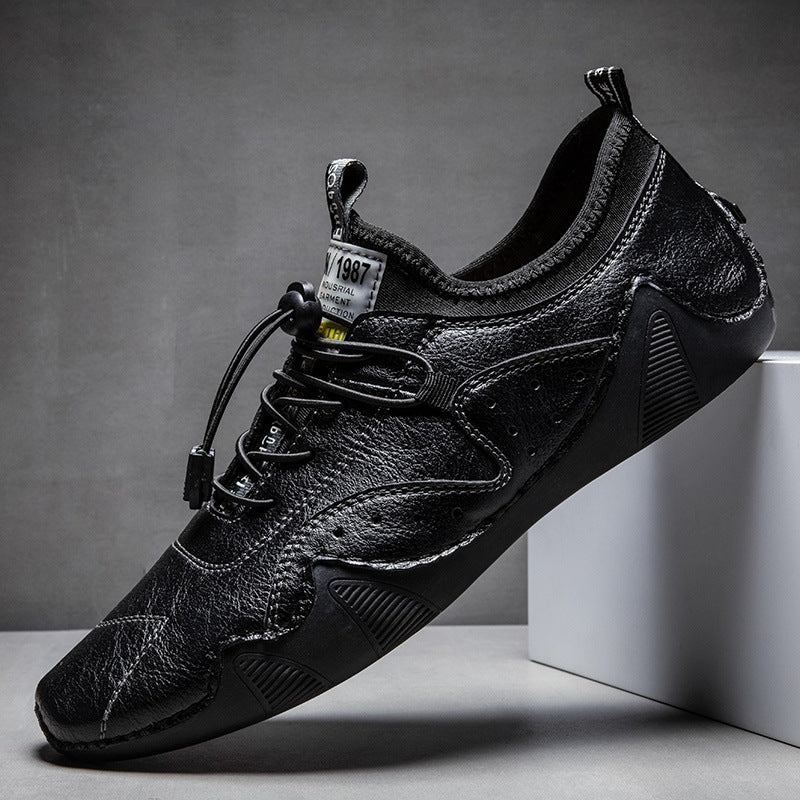 Breathable Versatile Men's Casual Leather Shoes