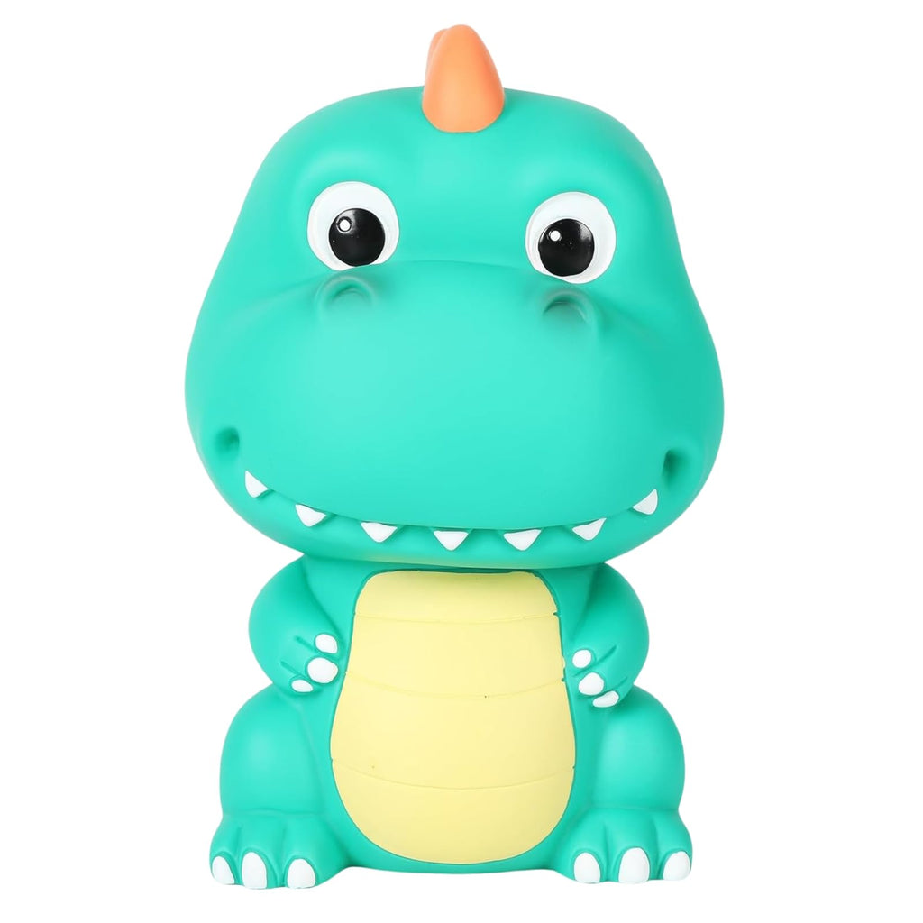 Pakproly Dinosaur Piggy Bank Unbreakable Plastic Money Bank for Kids Cute Kids Piggy Bank for Boys Best Christmas Birthday Gifts for Kids Boys Girls (Mint Green)