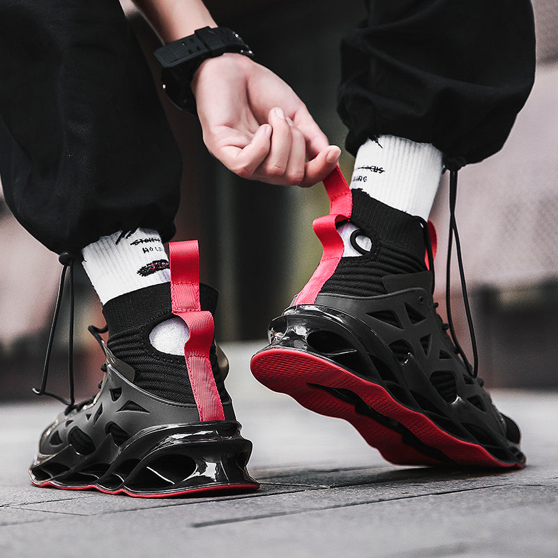 Men's High-Top Sock Shoes - Breathable Running Sneakers
