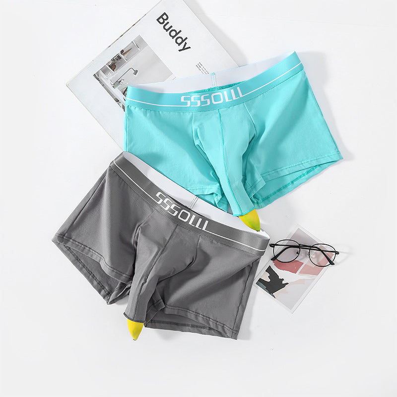 Comfortable Cotton Breathable Elastic Men's Boxer Shorts