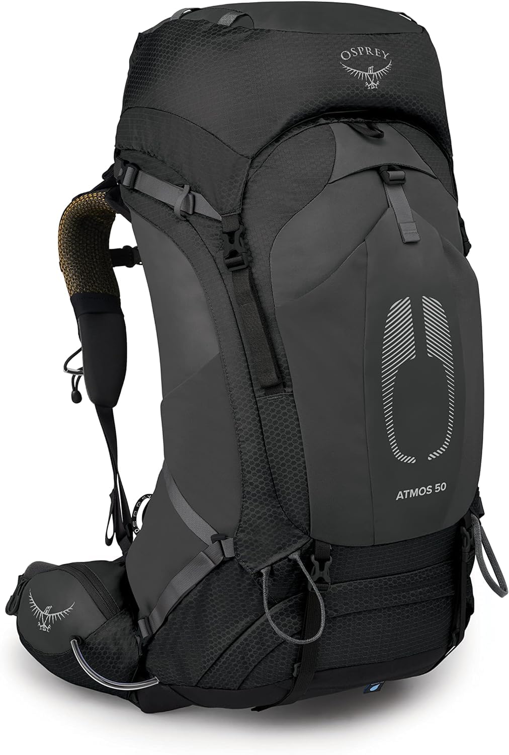 Osprey Atmos AG 50L Mens Backpacking Backpack Black L/XL