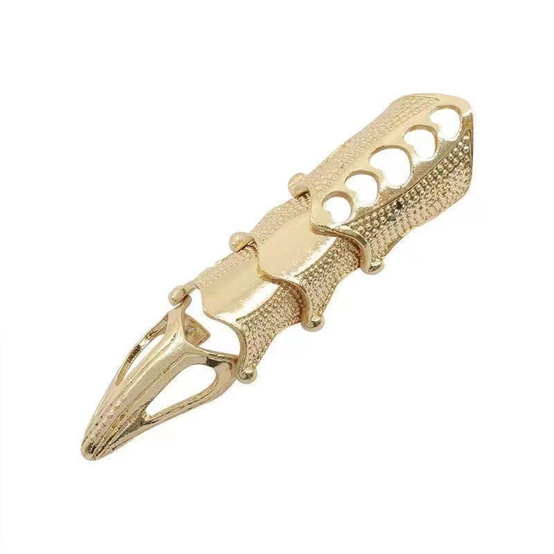 Universal Metal Vintage Armor Joint Ring for All Genders