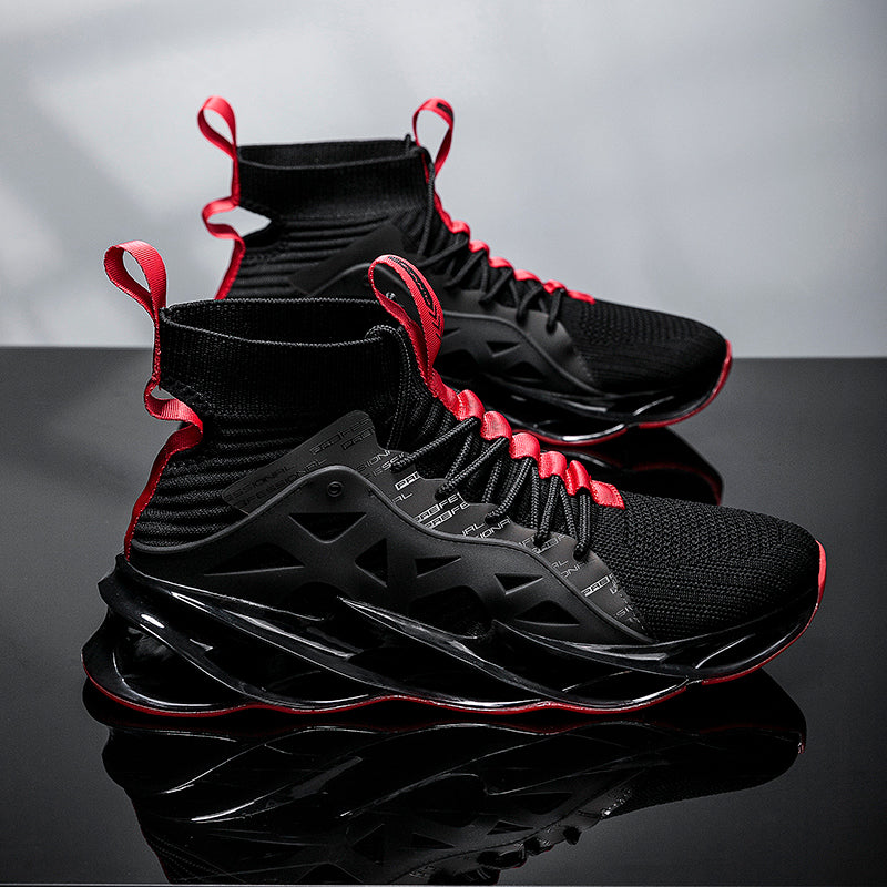 Men's High-Top Sock Shoes - Breathable Running Sneakers