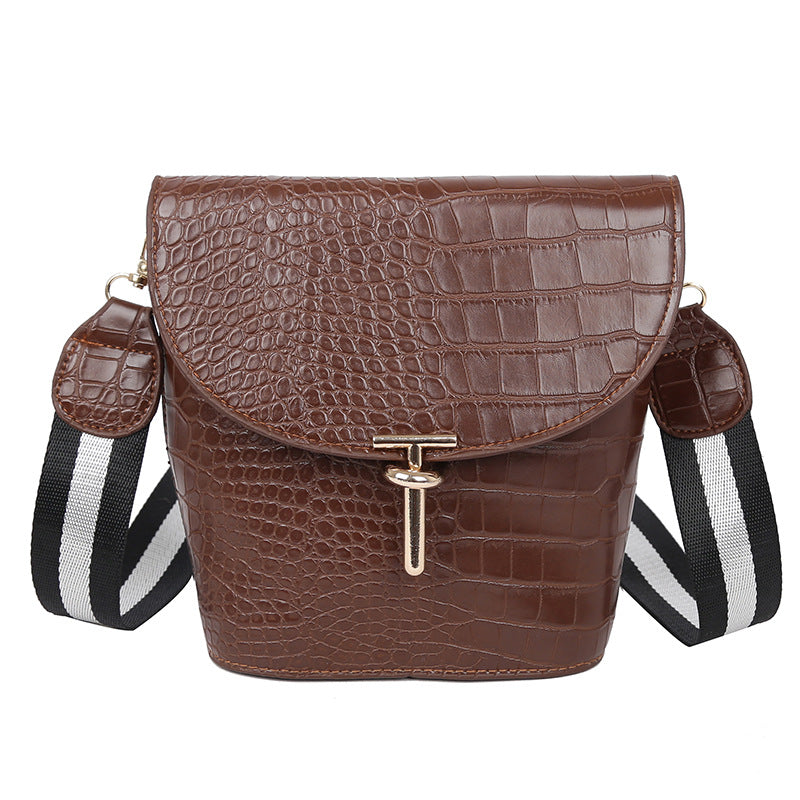 Trendy Crocodile Pattern Bucket Bag for Women