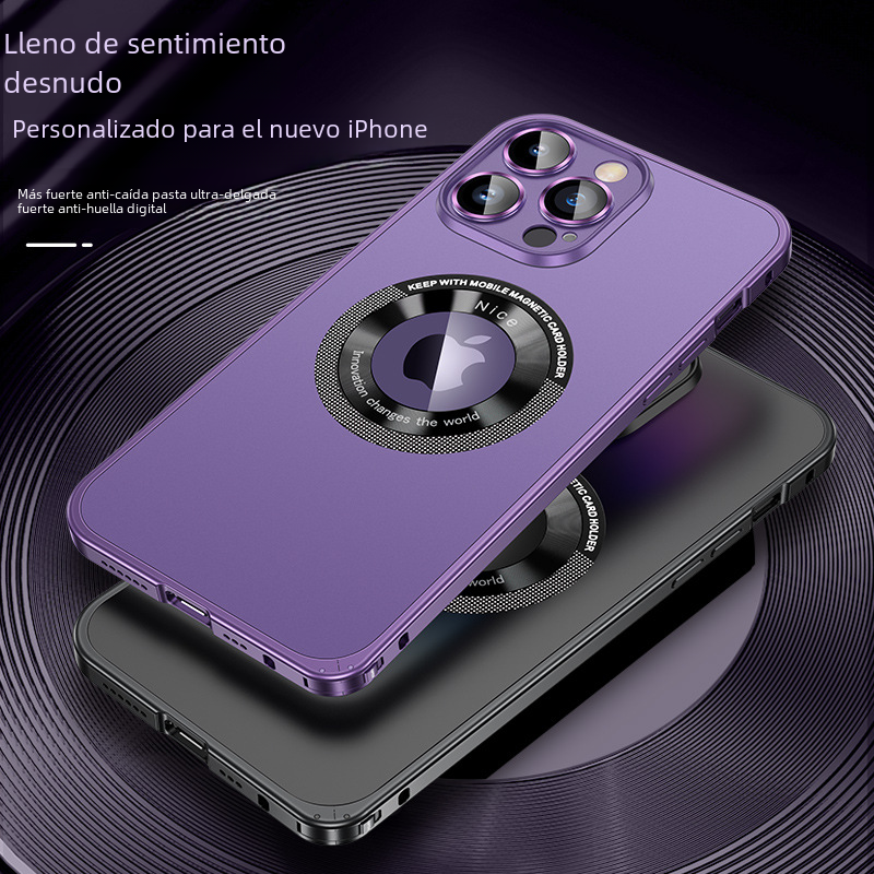 iPhone 15 Pro Case with Metal Frame and Magnetic Grip