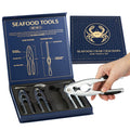 Premium Crab Leg Crackers and Tools Set of 4 Lobster Crackers & Stainless Steel Lobster Picks Crab Crackers and Tools Seafood Tools Set by Smedley & York