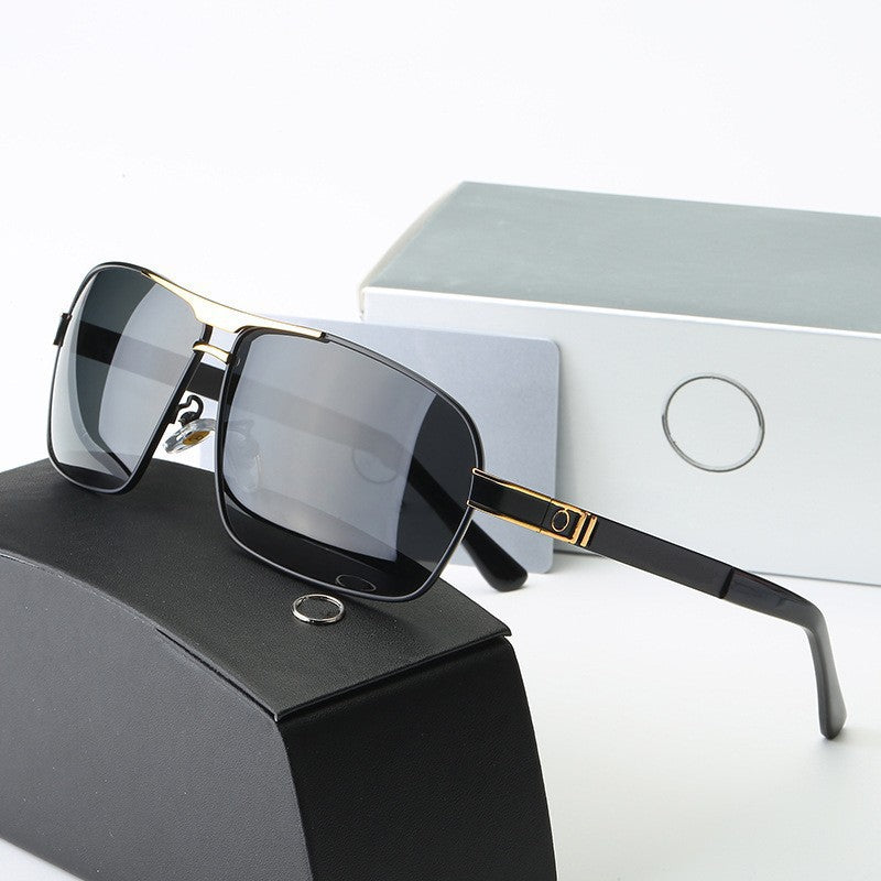 New Men's Polarized Sunglasses Fashion Square Frame