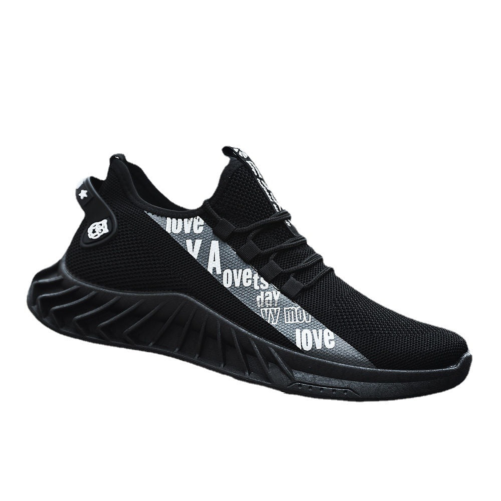 Men's Trendy Breathable Woven Sports Running Shoes