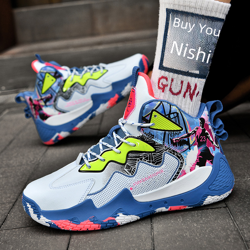 Men's High-Top Basketball Shoes for Students and Athletes