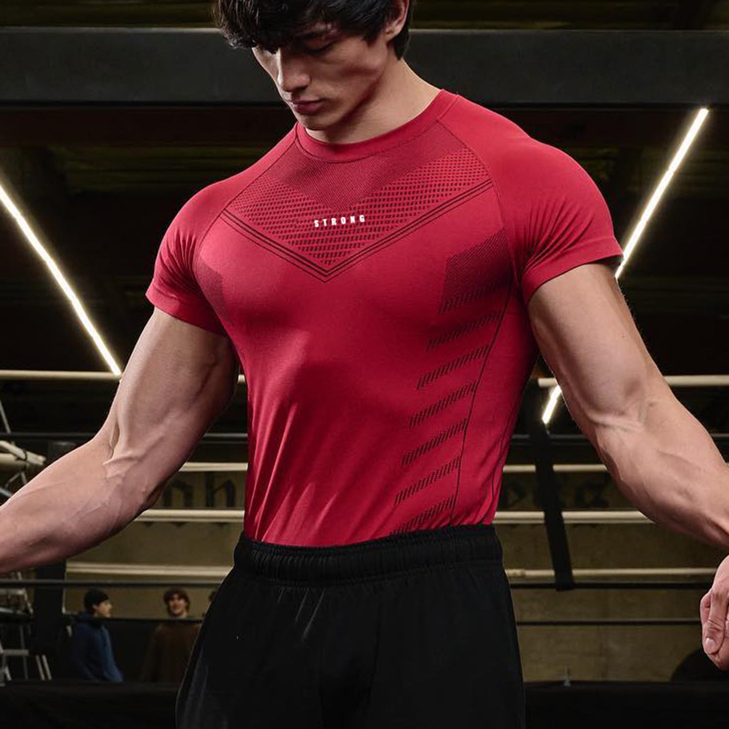 Men's American Style Quick-Dry Athletic Short Sleeve Shirt