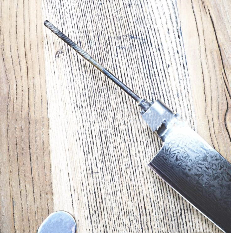 Damascus Chef Knife 8-Inch Blade and Blank
