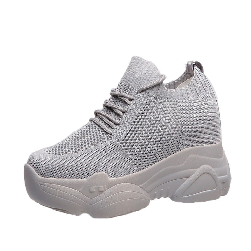 Sporty Dad Style Chunky Platform Sneakers for Women