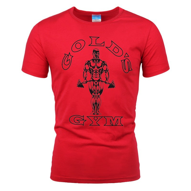 Men's Cotton Muscle Short Sleeve Gym Workout T-Shirt