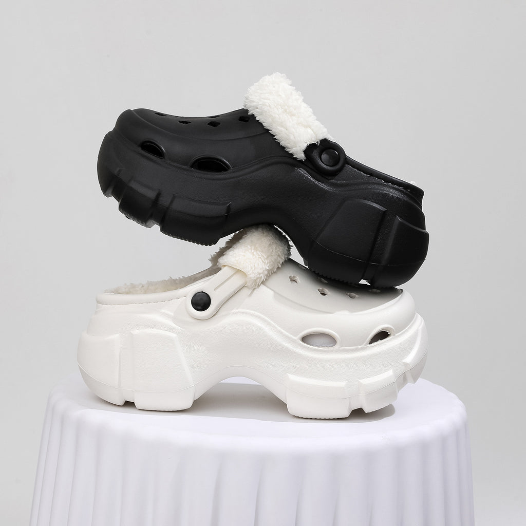 Warm Women's Cotton Shoes with Thick Sole and Versatile Design