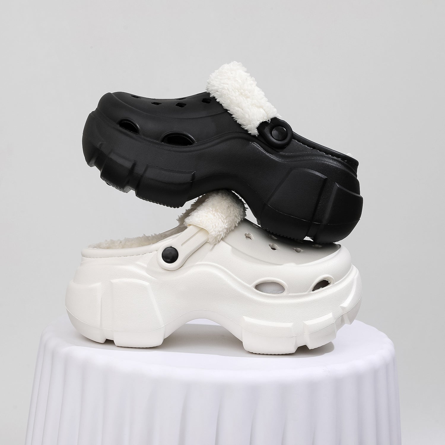 Warm Women's Cotton Shoes with Thick Sole and Versatile Design