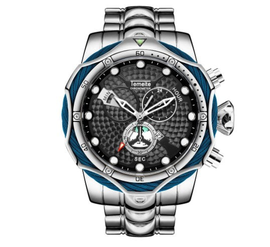 Men's Quartz Watch with Steel Band