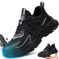 Steel Toe Shoes for Men Women Work Shoes Sneakers Comfortable Lightweight Safety Shoes Puncture Proof Slip Resistant Work Utility Shoes