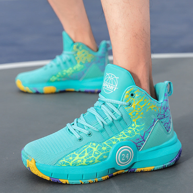 New High-Top Basketball Shoes for Boys and Girls