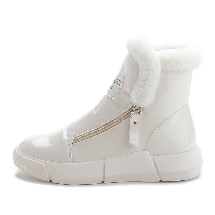 2020 Women's Winter Short Plush Snow Boots with Thick Sole
