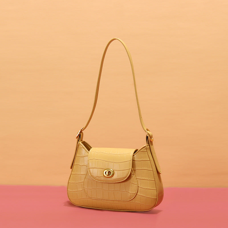Trendy Crocodile Pattern Shoulder and Handbag 2020