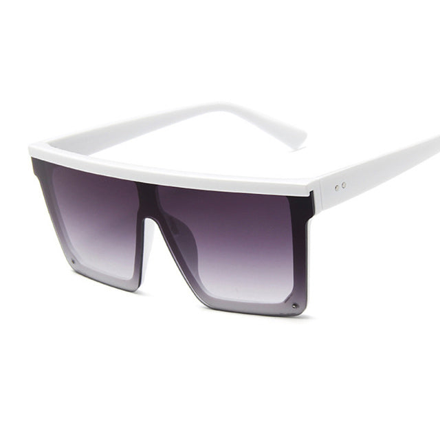 Oversized Black Square Sunglasses for Men and Women