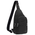 Small Sling Bag Crossbody Sling Backpack for Women Chest Bag Daypack Fanny Pack Cross Body Bag for Hiking Traveling Outdoors - Black