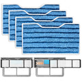 MyKEEPOW Reusable Mop Pads for Shark Vacmop Replacement Pads Vac Mop Pads Refills for VM252 VM251 VM200 VM200C VM190 VM252C QM250 VM250 VC205 Vacuum Mops Floor Cleaning 1+2+4 Pack