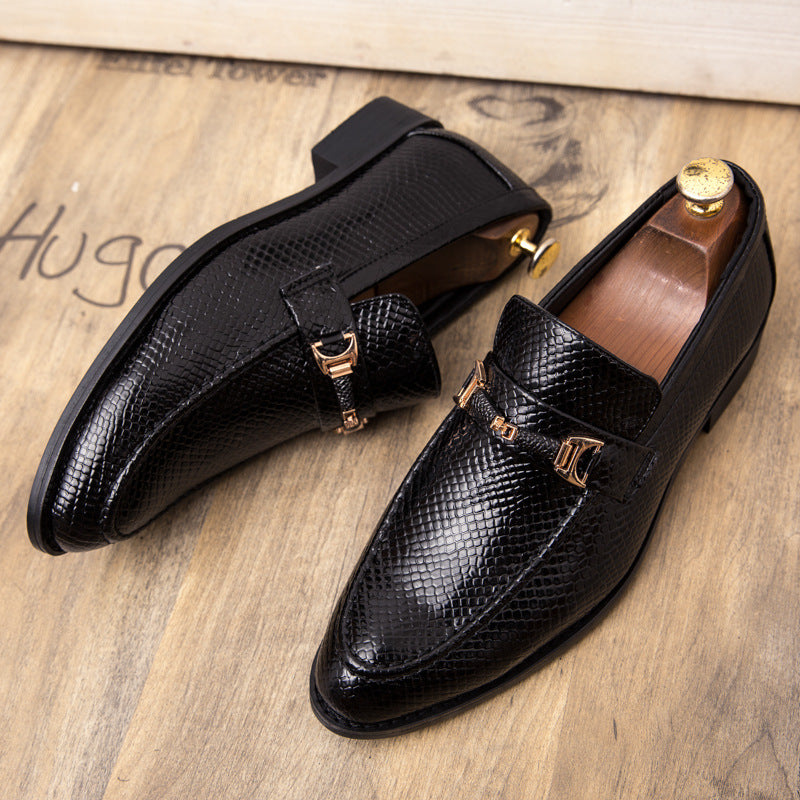 Men's Snake Pattern Pointed Dress Shoes (Fashion Casual)