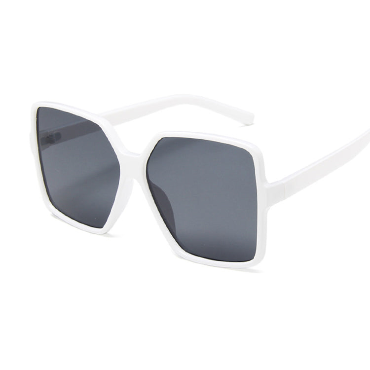 Oversized Black Square Gradient Sunglasses for Women