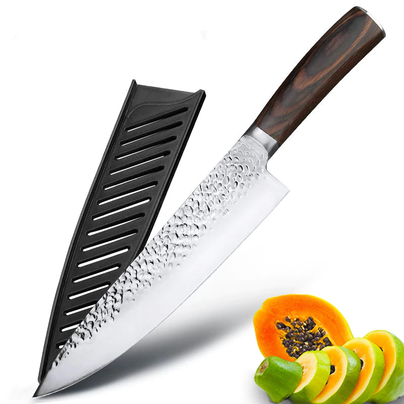 8-Inch Damascus Steel Chef Knife for Sushi & Slicing