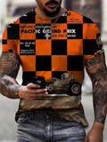 Men's Casual 3D Digital Print Short Sleeve T-Shirt
